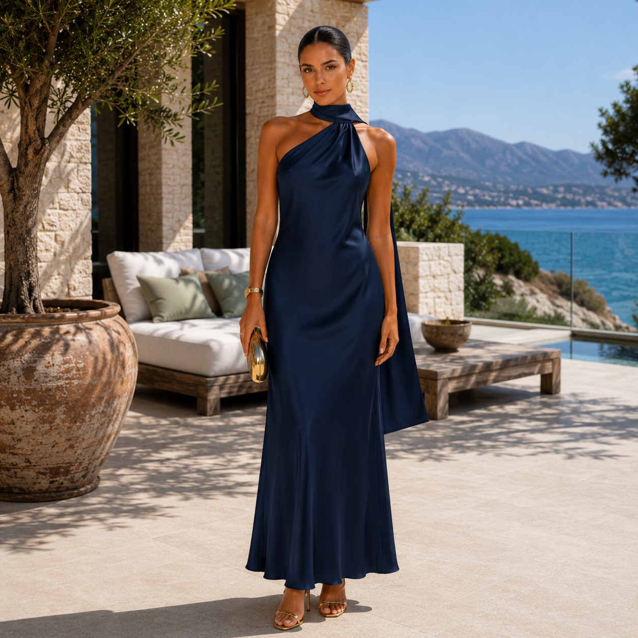 Vestido Esther | Elegancia Satinada que Deslumbra de Noche