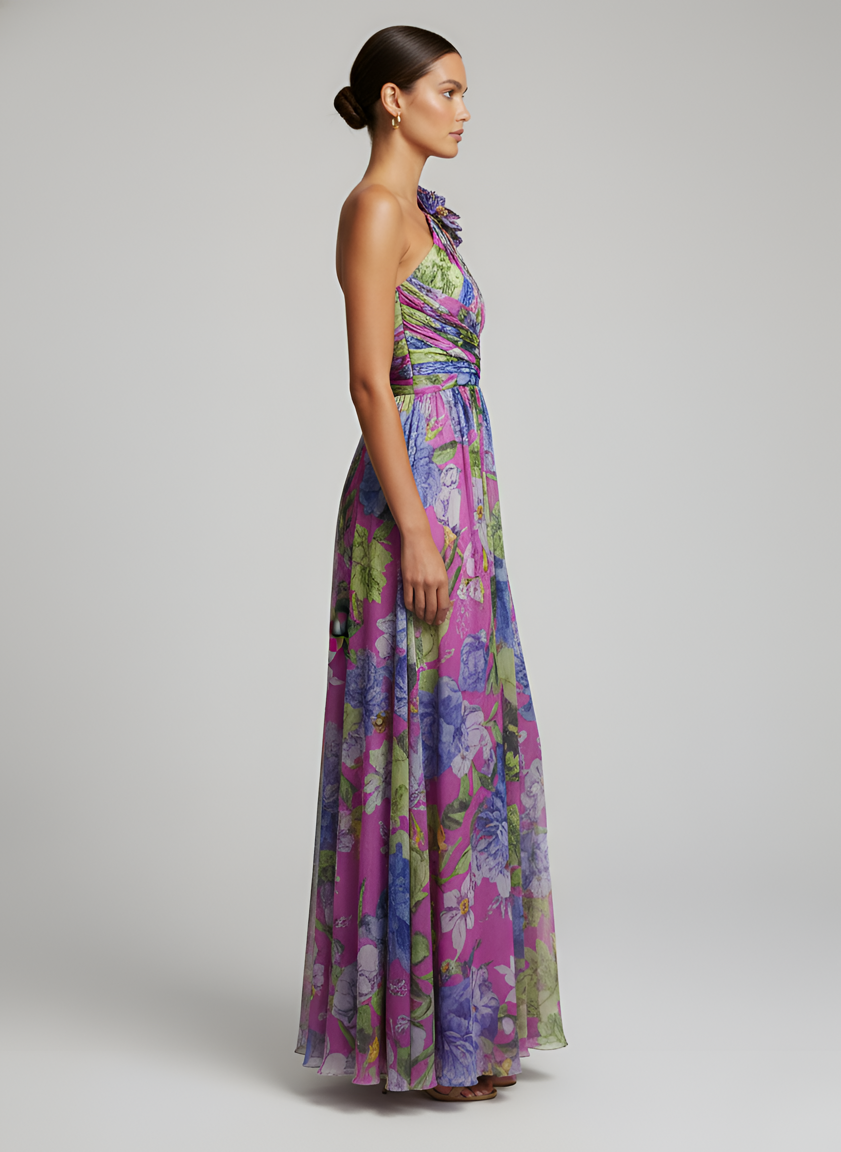 Daniela™  | Vestido Floral Asimétrico de Impacto